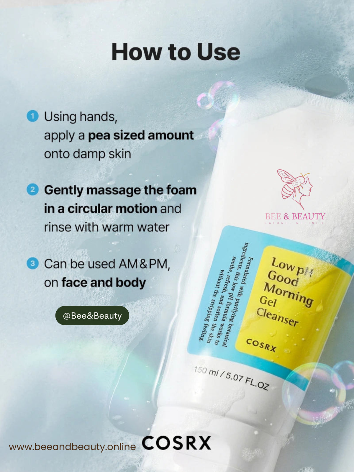 COSRX Low pH Good Morning Gel Cleanser product image 3
